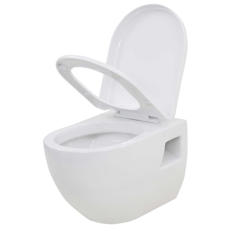 Casa si Gradina - Sanitare - Obiecte sanitare - Vase de toaleta - Vas toaleta suspendat cu rezervor incastrat inalt, ceramica - Infinity.ro