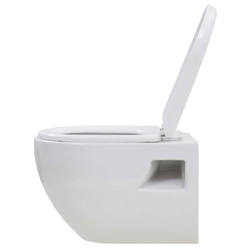 Casa si Gradina - Sanitare - Obiecte sanitare - Vase de toaleta - Vas toaleta suspendat cu rezervor incastrat inalt, ceramica - Infinity.ro