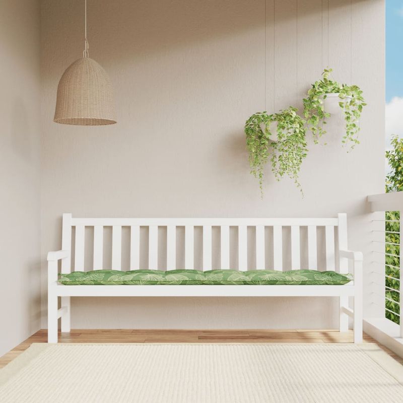 Casa si Gradina - Gradina si terasa - Mobilier exterior - Perne decorative exterior - Perna banca de gradina, model frunze, 200x50x7 cm, textil - Infinity.ro
