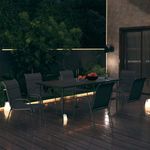 Casa si Gradina - Gradina si terasa - Mobilier exterior - Seturi mobila gradina - Set mobilier de exterior, 7 piese, antracit, otel - Infinity.ro