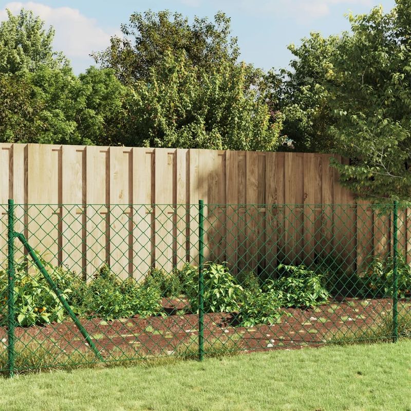 Casa si Gradina - Gradina si terasa - Garduri, panouri si accesorii - Gard de plasa de sarma, verde, 1,1x10 m - Infinity.ro