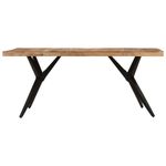 Casa si Gradina - Mobilier - Mese si birouri - Mese bucatarie si dining - Masa de bucatarie, negru, 180x90x77 cm, lemn masiv de acacia - Infinity.ro