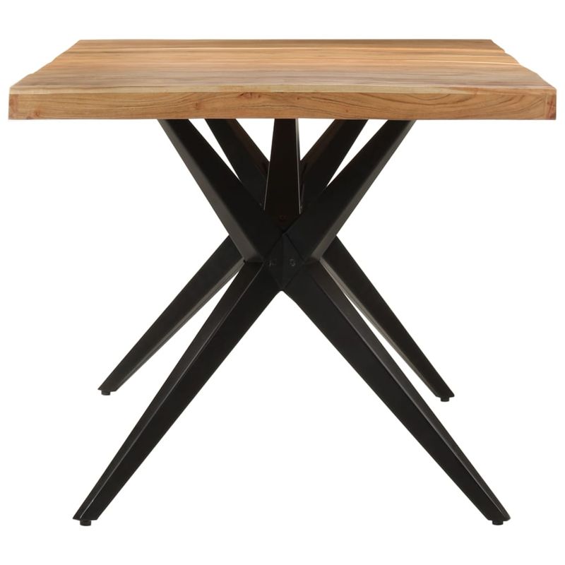 Casa si Gradina - Mobilier - Mese si birouri - Mese bucatarie si dining - Masa de bucatarie, negru, 180x90x77 cm, lemn masiv de acacia - Infinity.ro