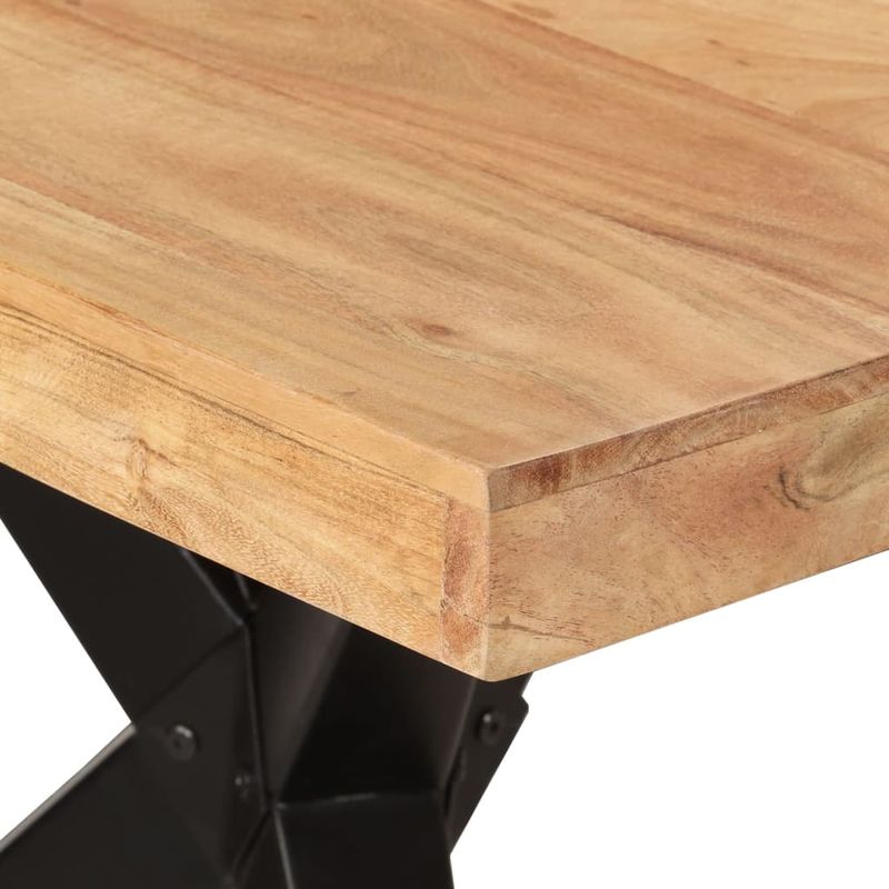 Casa si Gradina - Mobilier - Mese si birouri - Mese bucatarie si dining - Masa de bucatarie, negru, 180x90x77 cm, lemn masiv de acacia - Infinity.ro