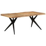 Casa si Gradina - Mobilier - Mese si birouri - Mese bucatarie si dining - Masa de bucatarie, negru, 180x90x77 cm, lemn masiv de acacia - Infinity.ro