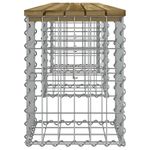 Casa si Gradina - Gradina si terasa - Mobilier exterior - Bancute de gradina - Banca gradina, design gabion, 203x31x42 cm, lemn pin impregnat - Infinity.ro
