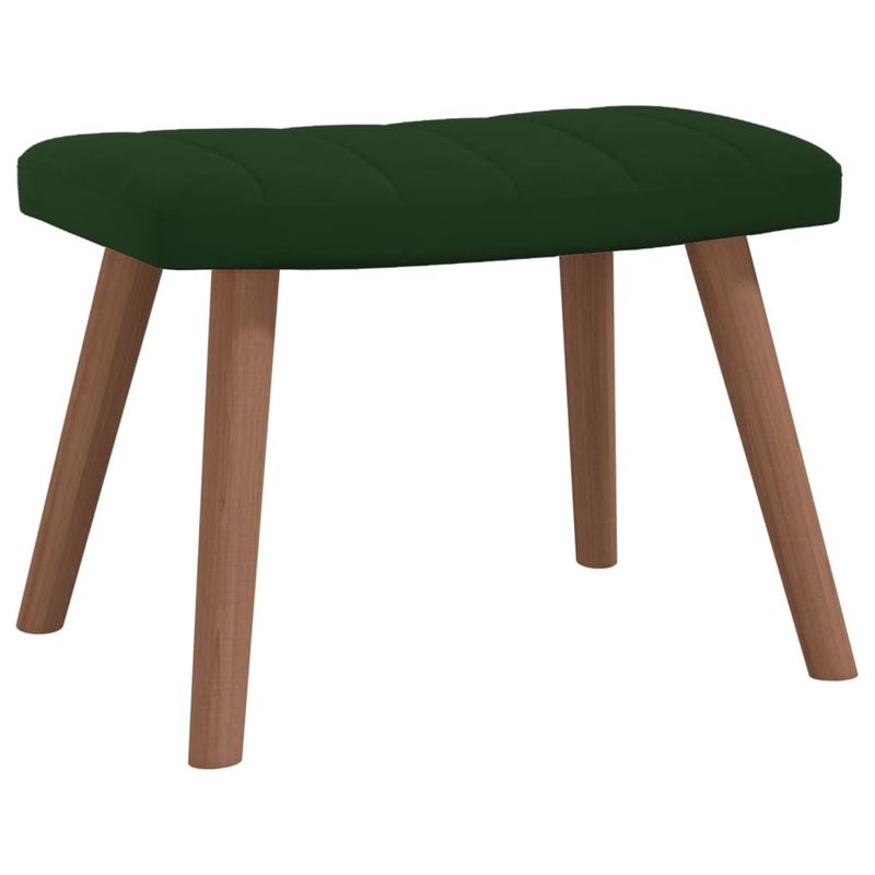 Casa si Gradina - Mobilier - Scaune si fotolii - Fotolii - Fotoliu de relaxare cu taburet, verde inchis, catifea - Infinity.ro