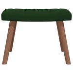 Casa si Gradina - Mobilier - Scaune si fotolii - Fotolii - Fotoliu de relaxare cu taburet, verde inchis, catifea - Infinity.ro