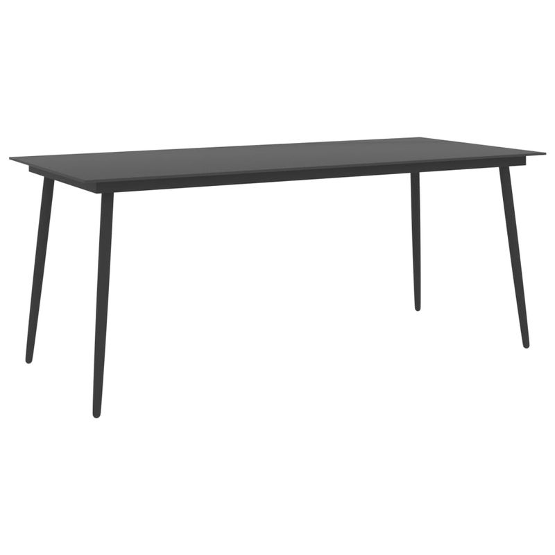 Casa si Gradina - Gradina si terasa - Mobilier exterior - Seturi mobila gradina - Set mobilier de gradina, 9 piese, negru si maro - Infinity.ro
