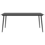 Casa si Gradina - Gradina si terasa - Mobilier exterior - Seturi mobila gradina - Set mobilier de gradina, 9 piese, negru si maro - Infinity.ro