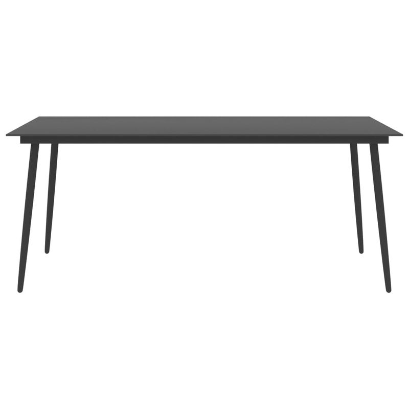 Casa si Gradina - Gradina si terasa - Mobilier exterior - Seturi mobila gradina - Set mobilier de gradina, 9 piese, negru si maro - Infinity.ro