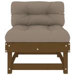 Casa si Gradina - Gradina si terasa - Mobilier exterior - Canapele si fotolii gradina - Canapele de mijloc cu perne 2 buc. maro miere lemn masiv de pin - Infinity.ro