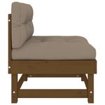 Casa si Gradina - Gradina si terasa - Mobilier exterior - Canapele si fotolii gradina - Canapele de mijloc cu perne 2 buc. maro miere lemn masiv de pin - Infinity.ro