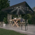 Casa si Gradina - Gradina si terasa - Umbrele si pavilioane - Pavilioane - Pavilion cu sir de lumini LED, antracit, 3x3 m - Infinity.ro