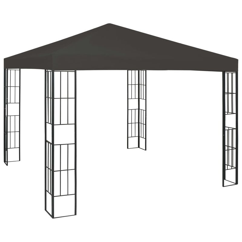 Casa si Gradina - Gradina si terasa - Umbrele si pavilioane - Pavilioane - Pavilion cu sir de lumini LED, antracit, 3x3 m - Infinity.ro