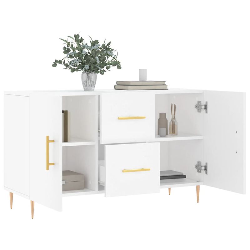 Casa si Gradina - Mobilier - Comode si corpuri - Comode - Servanta, alb, 100x36x60 cm, lemn compozit - Infinity.ro