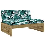 Casa si Gradina - Gradina si terasa - Mobilier exterior - Canapele si fotolii gradina - Canapea de mijloc, 120x80 cm, lemn de maro - Infinity.ro