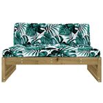 Casa si Gradina - Gradina si terasa - Mobilier exterior - Canapele si fotolii gradina - Canapea de mijloc, 120x80 cm, lemn de maro - Infinity.ro