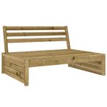 Casa si Gradina - Gradina si terasa - Mobilier exterior - Canapele si fotolii gradina - Canapea de mijloc, 120x80 cm, lemn de maro - Infinity.ro