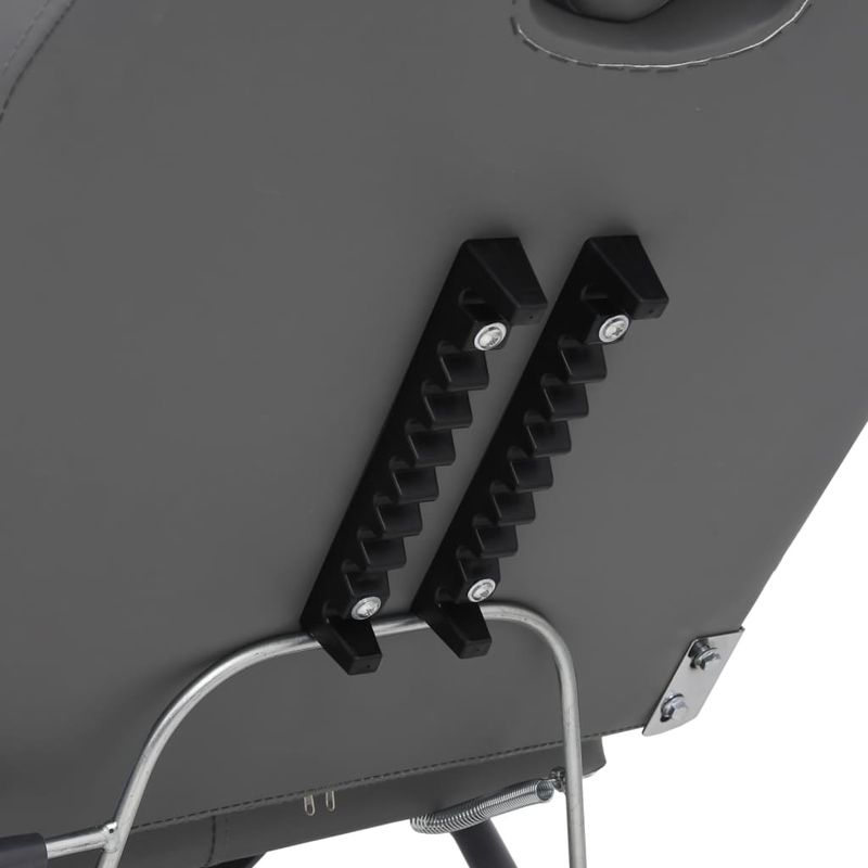 Ingrijire personala si Cosmetice - Sanatate si wellness - Articole wellness - Fotolii de masaj - Scaun tratament de infrumusetare, gri, 180x62x78 cm, piele eco - Infinity.ro