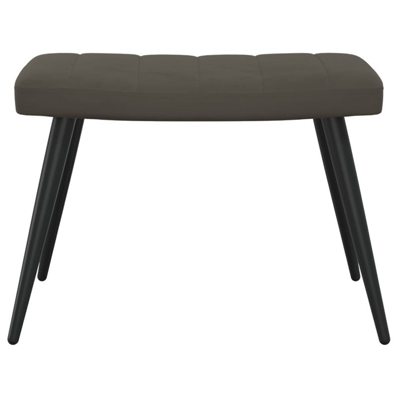 Casa si Gradina - Mobilier - Scaune si fotolii - Fotolii - Fotoliu de relaxare cu taburet, gri inchis, catifea - Infinity.ro