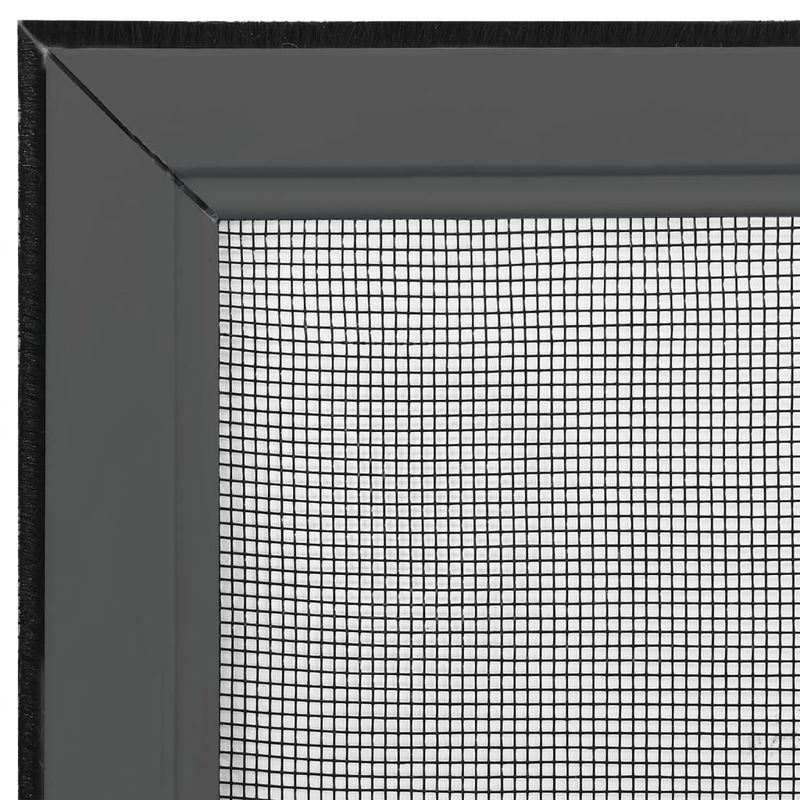 Casa si Gradina - Textile si covoare - Perdele si draperii - Perdele - Plasa insecte extensibila ferestre, antracit, (100-193)x75 cm - Infinity.ro