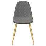Casa si Gradina - Mobilier - Scaune si fotolii - Scaune - Scaune de bucatarie, 4 buc., gri deschis, catifea - Infinity.ro