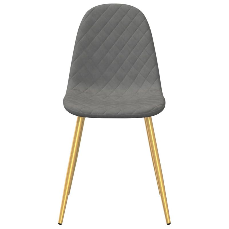 Casa si Gradina - Mobilier - Scaune si fotolii - Scaune - Scaune de bucatarie, 4 buc., gri deschis, catifea - Infinity.ro