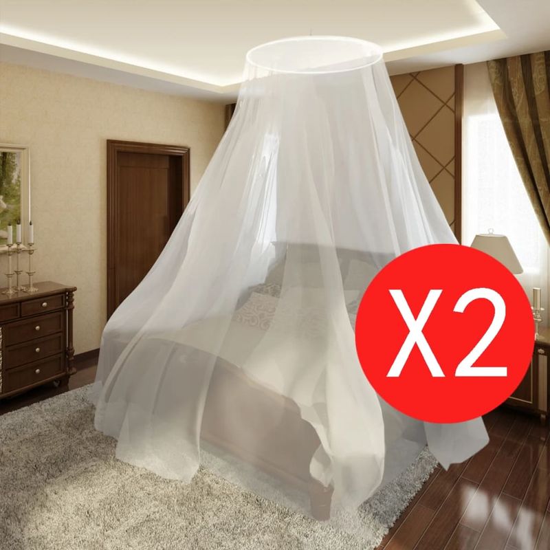 Sport si Outdoor/Camping/Accesorii camping si drumetii - Set 2 plase tantari rotunde 56x325x230 cm - Infinity.ro