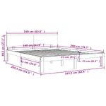 Casa si Gradina - Mobilier - Paturi si accesorii - Paturi - Cadru de pat, 160x200 cm, lemn masiv de pin - Infinity.ro