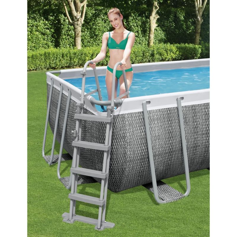 Casa si Gradina - Constructii - Scari si accesorii interioare - Alte accesorii pentru piscine - Bestway Scara de siguranta piscina cu 4 trepte Flowclear, 122 cm - Infinity.ro