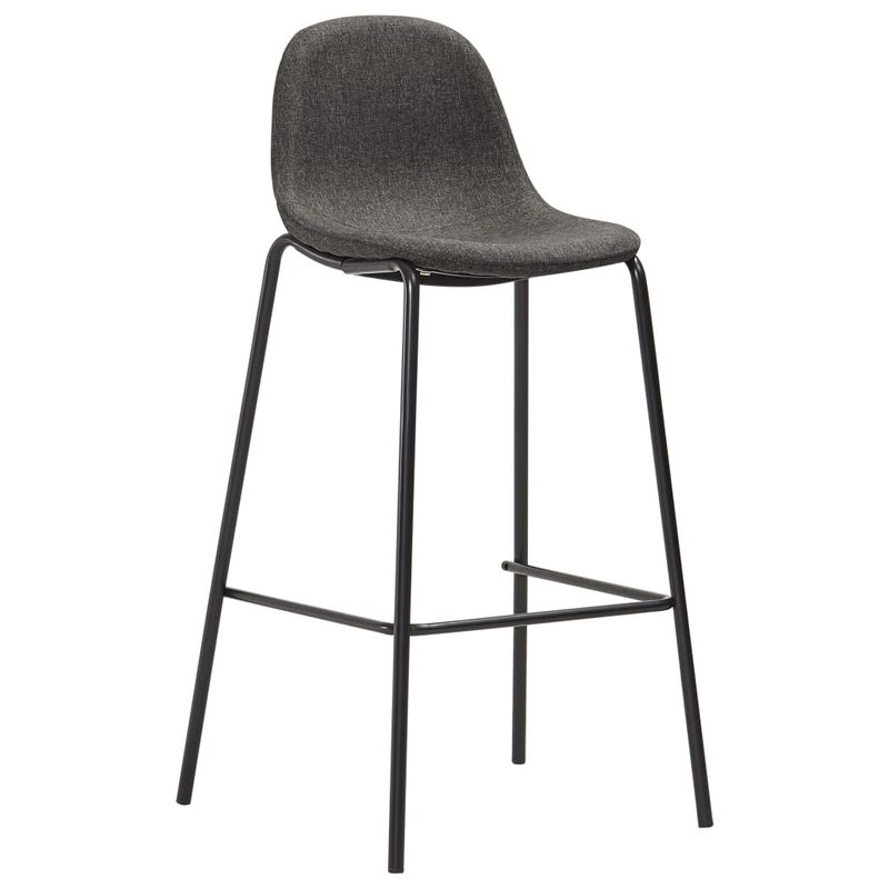Casa si Gradina - Mobilier - Seturi de mobilier - Seturi bucatarie - Set de bar, 3 piese, gri inchis, material textil - Infinity.ro