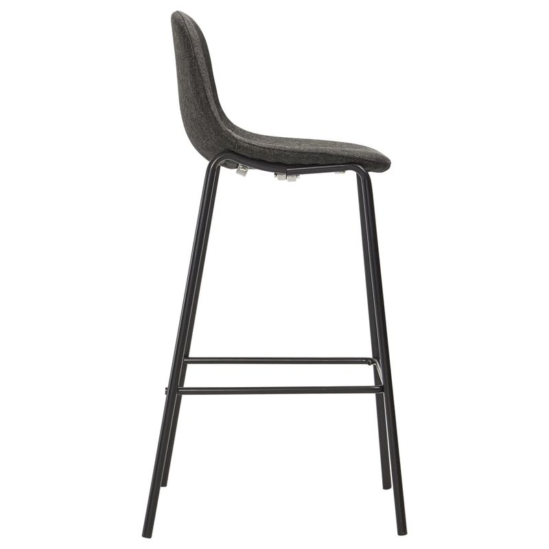 Casa si Gradina - Mobilier - Seturi de mobilier - Seturi bucatarie - Set de bar, 3 piese, gri inchis, material textil - Infinity.ro