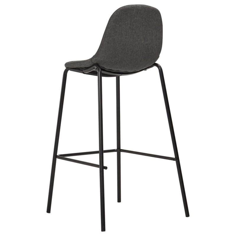 Casa si Gradina - Mobilier - Seturi de mobilier - Seturi bucatarie - Set de bar, 3 piese, gri inchis, material textil - Infinity.ro