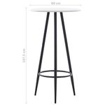Casa si Gradina - Mobilier - Seturi de mobilier - Seturi bucatarie - Set de bar, 3 piese, gri inchis, material textil - Infinity.ro