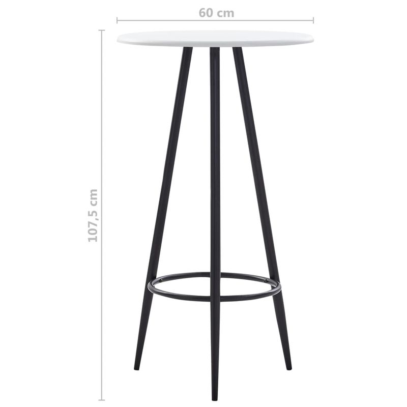 Casa si Gradina - Mobilier - Seturi de mobilier - Seturi bucatarie - Set de bar, 3 piese, gri inchis, material textil - Infinity.ro
