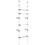 Casa si Gradina - Mobilier - Dulapuri si sifoniere - Sifoniere - Sistem de sifonier telescopic cu rafturi, aluminiu - Infinity.ro