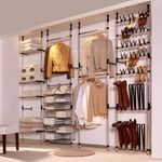 Casa si Gradina - Mobilier - Dulapuri si sifoniere - Sifoniere - Sistem de sifonier telescopic cu rafturi, aluminiu - Infinity.ro