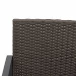 Casa si Gradina - Gradina si terasa - Mobilier exterior - Bancute de gradina - Banca de gradina cu 2 locuri, cu perne, maro, ratan PP - Infinity.ro