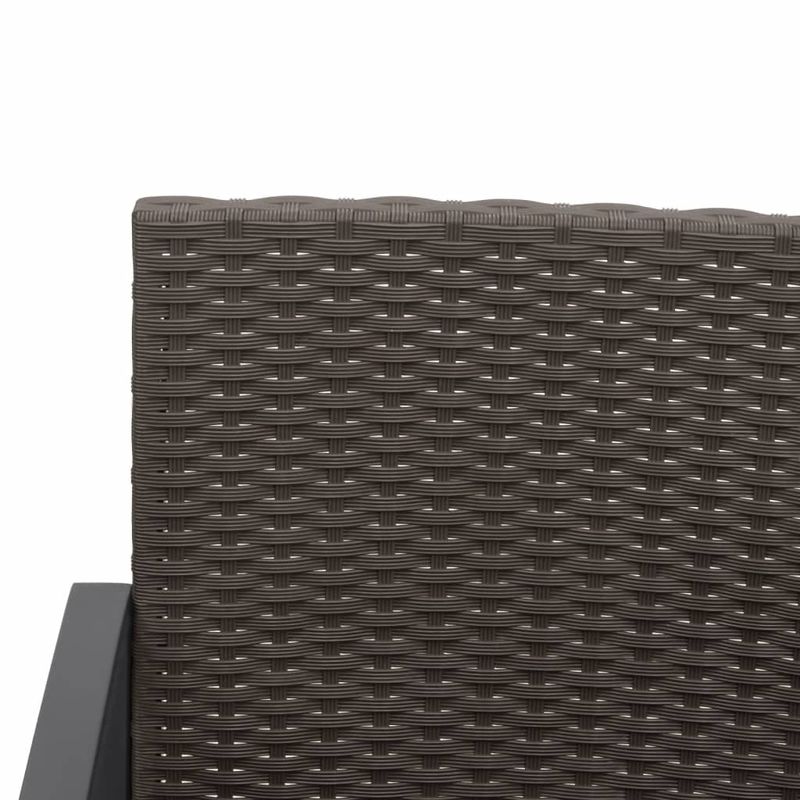 Casa si Gradina - Gradina si terasa - Mobilier exterior - Bancute de gradina - Banca de gradina cu 2 locuri, cu perne, maro, ratan PP - Infinity.ro