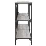 Casa si Gradina - Mobilier - Comode si corpuri - Console - Masa consola, gri sonoma, 160x30x75 cm, lemn prelucrat si fier - Infinity.ro