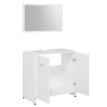 Casa si Gradina - Mobilier - Seturi de mobilier - Seturi baie - Set mobilier de baie, 3 piese, alb, lemn prelucrat - Infinity.ro