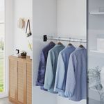 Casa si Gradina - Mobilier - Organizare si depozitare - Cuiere - Sine telescopice pentru dulap, 2 buc., argintiu, 58-100 cm - Infinity.ro