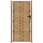 Casa si Gradina - Constructii - Usi interior, exterior si garaj - Usi garaj - Poarta pentru gradina, 105x180 cm, otel corten, dreptunghiuri - Infinity.ro