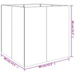 Casa si Gradina - Gradinarit si plante - Plante si ghivece - Ghivece si suporturi - Jardiniera, 80x80x80 cm, otel corten - Infinity.ro