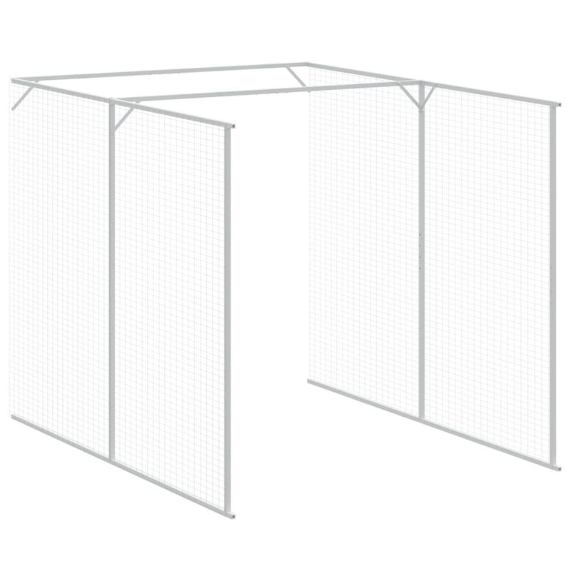 Petshop - Accesorii petshop - Culcusuri si custi - Custi interior si exterior - Cusca caine cu tarc antracit 165x1271x181 cm otel galvanizat - Infinity.ro