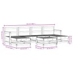 Casa si Gradina - Gradina si terasa - Mobilier exterior - Seturi mobila gradina - Set mobilier de gradina, 7 piese, lemn de pin tratat - Infinity.ro