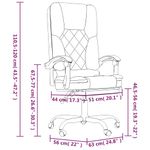 Casa si Gradina - Mobilier - Scaune si fotolii - Scaune - Scaun de birou rabatabil cu masaj, gri deschis, textil - Infinity.ro