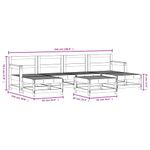 Casa si Gradina - Gradina si terasa - Mobilier exterior - Seturi mobila gradina - Set mobilier de gradina, 7 piese, lemn de pin tratat - Infinity.ro