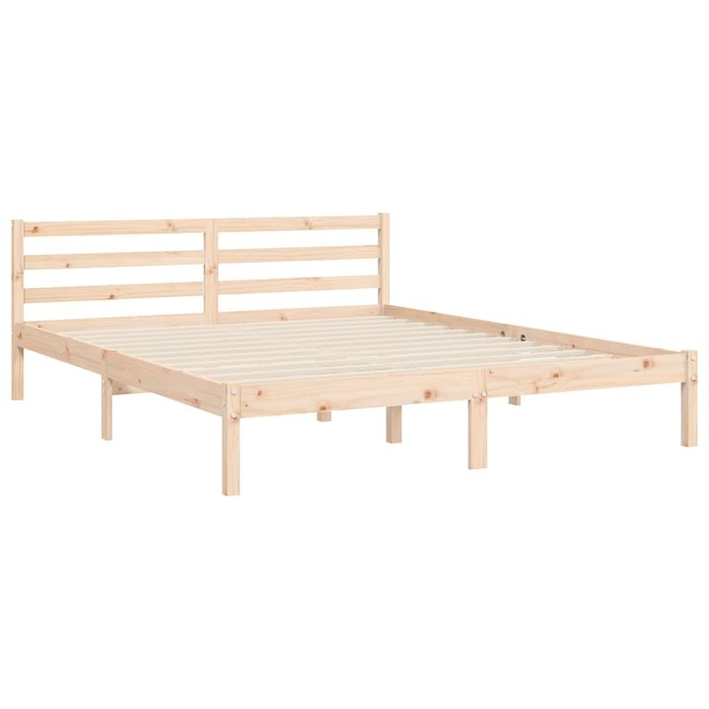 Casa si Gradina - Mobilier - Paturi si accesorii - Paturi - Cadru de pat cu tablie, king size, lemn masiv - Infinity.ro